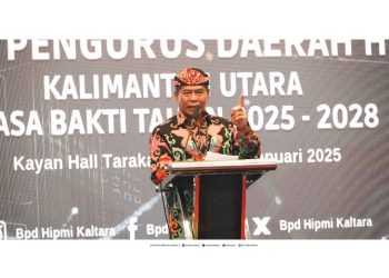 Gubernur Kaltara Lantik Pengurus HIPMI Periode 2025-2028