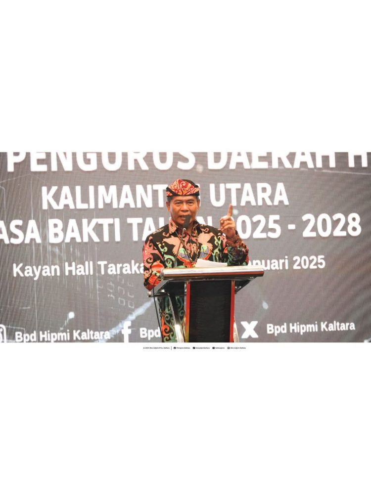 Gubernur Kaltara Lantik Pengurus HIPMI Periode 2025-2028