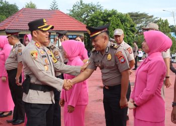 45 Personel Polres Malinau Naik Pangkat
