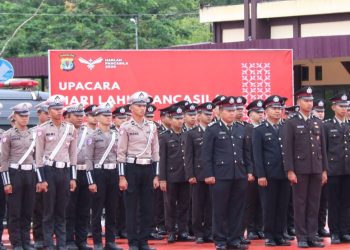 Perkuat Ideologi Kebangsaan, Polda Kaltara Menggelar Upacara Peringatan Hari Lahir Pancasila