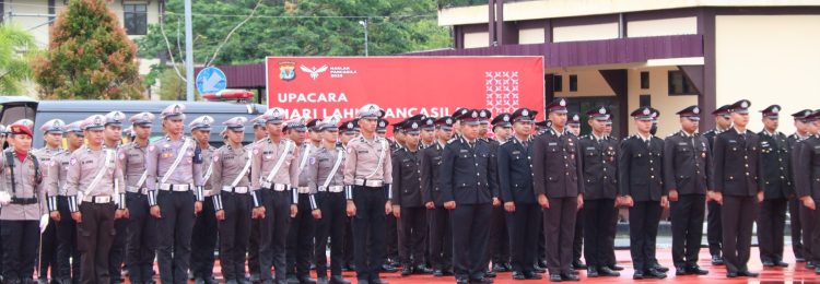 Perkuat Ideologi Kebangsaan, Polda Kaltara Menggelar Upacara Peringatan Hari Lahir Pancasila