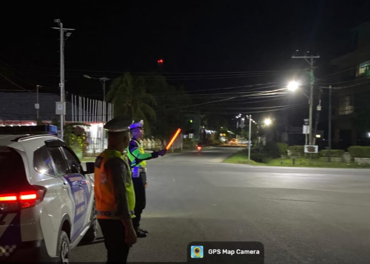 Patroli Blue Light, Cara Satlantas Polresta Bulungan Cegah Balap Liar dan Kriminalitas Malam Hari