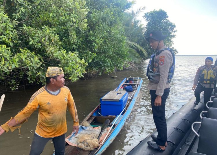 Personel Ditpolairud Polda Kaltara Gelar Operasi Sasar Perairan Tanjung Tiram
