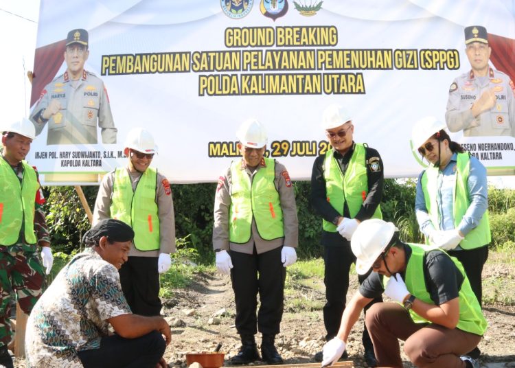 Kapolda Kaltara Laksanakan Groundbreaking Pembangunan Gedung SPPG di Kabupaten Malinau