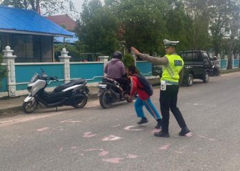 Polresta Bulungan Intensifkan Strong Poin, Jaga Keamanan Pelajar dan Tekan Angka Kecelakaan