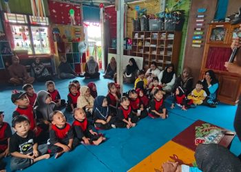 Polsek Tanjung Palas Tengah, Edukasi Citra Polisi Lewat TK KB Pelangi