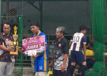 SMAN 1 Tanjung Selor Juara Turnamen Futsal PGRI HUT RI ke-80