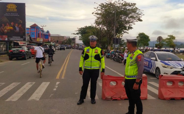 Polresta Bulungan Turunkan Personel Amankan Car Free Day di Tanjung Selor