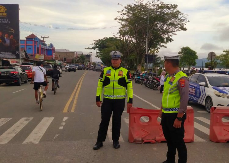 Polresta Bulungan Turunkan Personel Amankan Car Free Day di Tanjung Selor