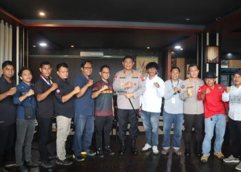 Perdana Kapolda Kaltara Didampingi Kapolresta Bulungan Bersua Dengan Rekan Wartawan