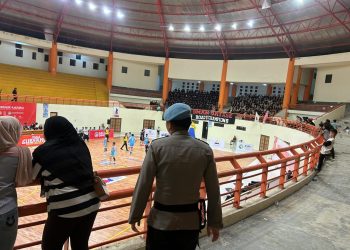 Polresta Bulungan Amankan Turnamen Basketball Piala Gubernur Kaltara Tingkat Pelajar