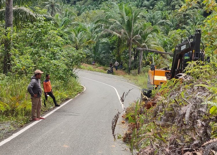 BPBD Bulungan Gerak Cepat Tangani Longsor di Jalur Poros Baratan–Tanjung Palas