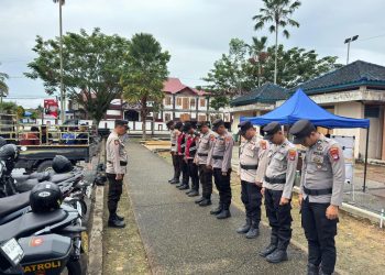 Polresta Bulungan Siagakan Personel di Turnamen Voli Porkab II Bulungan