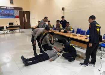 Polresta Bulungan Gelar Pelatihan Bhabinkamtibmas Sebagai Penolong Masyarakat