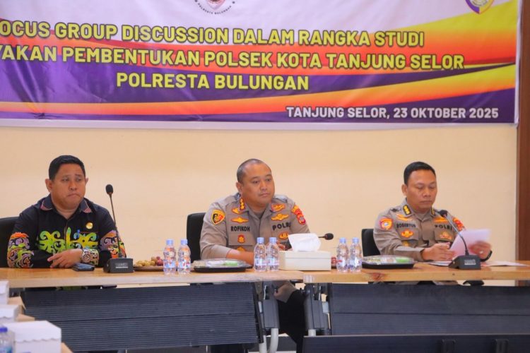 Polresta Bulungan Gelar FGD Bahas Pembentukan Polsekta Tanjung Selor
