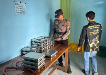 Polsek Tanjung Palas Utara Monitor Pendistribusian Makan Bergizi Gratis