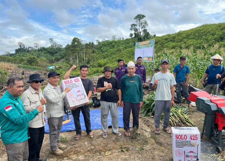 Polresta Bulungan Kawal Rehabilitasi Hutan dan Panen Komoditi Pertanian di Desa Long Buang