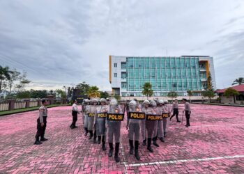 Latihan Dalmas Lanjut Tingkatkan Kemampuan Personel Polresta Bulungan