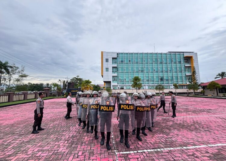 Latihan Dalmas Lanjut Tingkatkan Kemampuan Personel Polresta Bulungan