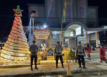 Amankan Ibadah Safari Natal di Gereja GKII Tanjung Selor, Polisi Lakukan Ini
