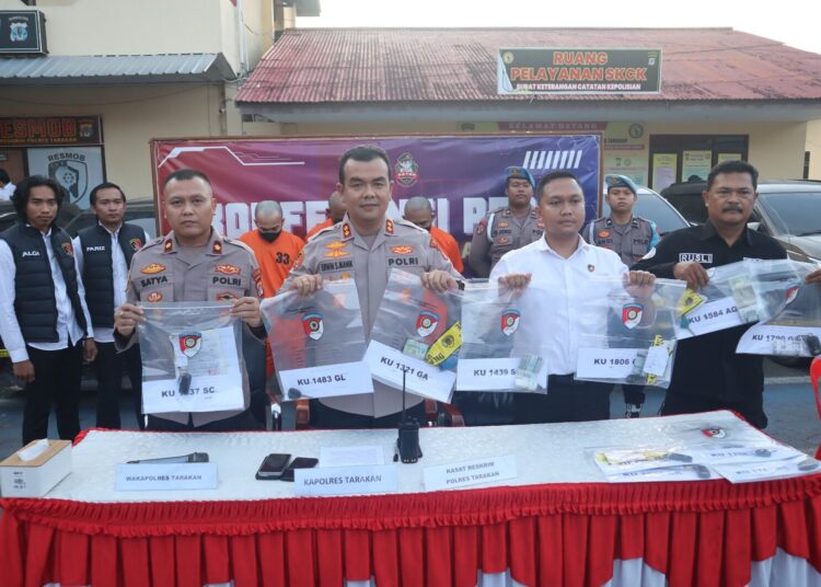 Sindikat Penggelapan Mobil Rental di Tarakan Terbongkar, 11 Unit Digadaikan