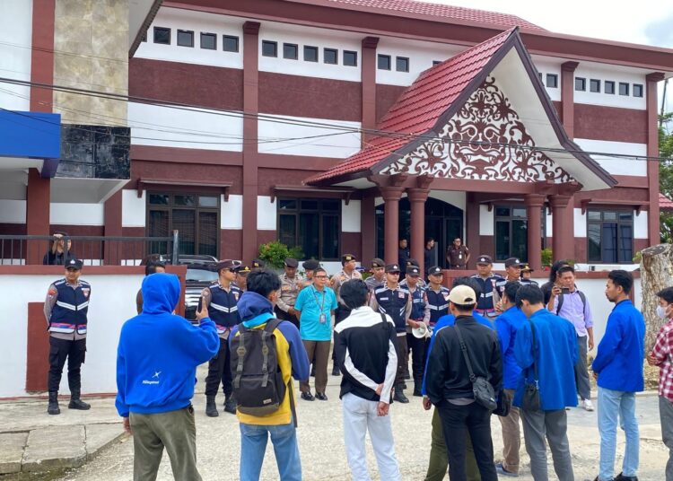 PMII Kaltara Suarakan Isu Korupsi, Polresta Bulungan Turun Amankan Aksi di Kejati