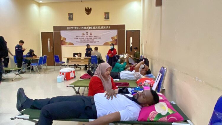 Sambut Natal dan Tahun Baru, Polresta Bulungan Gelar Donor Darah