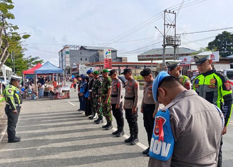 Personel Gabungan Amankan Pos Terpadu Sungai Kayan dalam Operasi Lilin Kayan 2025