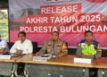 Polresta Bulungan Catat 395 Kasus Kriminal Sepanjang Tahun  2025