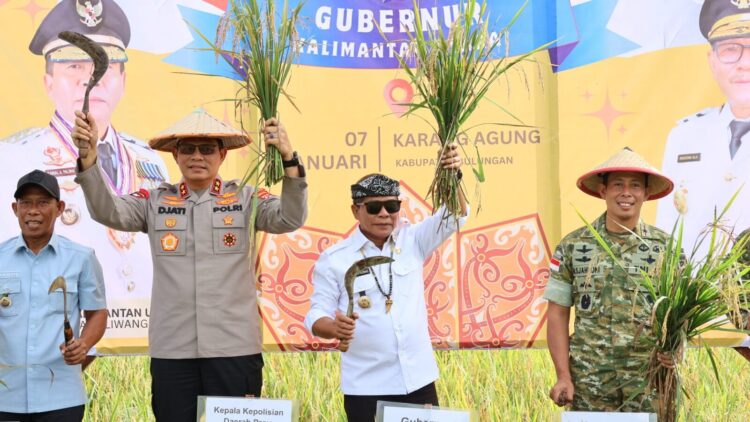 Kapolda Kaltara Hadiri Panen Raya dan Pengumuman Swasembada Pangan