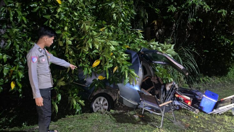Kecelakaan Lalu Lintas di Jalan Sengkawit Tanjung Selor, Pengendara Diduga Terpengaruh Alkohol