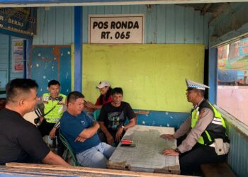 Sat Lantas Polresta Bulungan Gelar Patroli Polantas Menyapa di Tanjung Selor