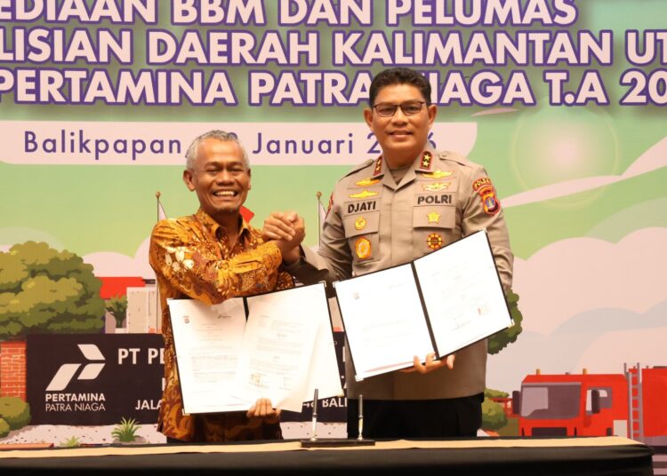 Kapolda Kaltara Hadiri Penandatanganan Kerja Sama Penyediaan BBM dan Pelumas dengan Pertamina Patra Niaga