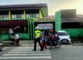 Personel Satlantas Polresta Bulungan Hadir beri Rasa Aman bagi Pelajar