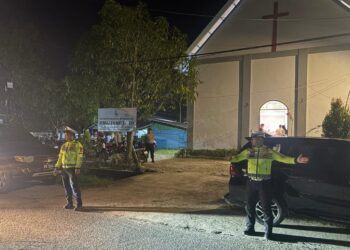 Polresta Bulungan Hadir Beri Rasa Nyaman Saat Pengamanan Natal