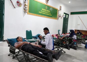 Sambut HUT ke-80 Persit KCK, Personel Polresta Bulungan Ikut Donor Darah