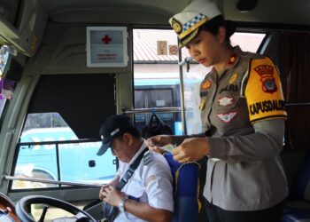 Operasi Keselamatan Kayan 2026, Petugas Ramp Check Bus Damri