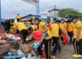Polres Tarakan Gelar Aksi Bersih-Bersih, Ajak Masyarakat Jaga Kebersihan