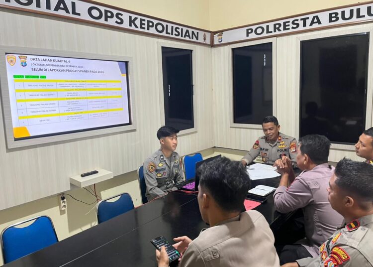 Polresta Bulungan Gelar Anev Ketahanan Pangan 2026
