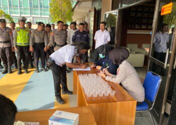 Tes Urine Mendadak, 53 Personel Polresta Bulungan Dinyatakan Negatif Narkoba
