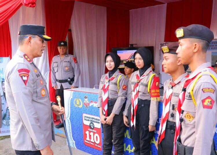 Kapolda Kaltara Tinjau Pos Pengamanan dan Pelayanan