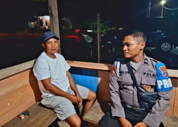 Polisi Sambangi Warga Long Beluah, Perkuat Sinergi Jaga Kamtibmas