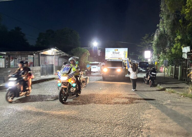 Sat Lantas Polresta Bulungan Turunkan Personel  Amankan Kirab Rupang