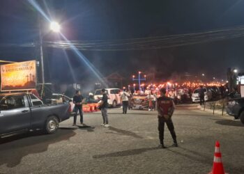 Polisi Amankan Pawai Obor di Gereja GKII Tanjung Selor