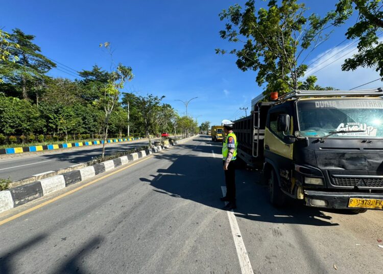 Satlantas Polresta Bulungan Terjun Lapangan  Amankan Arus Lalu Lintas 