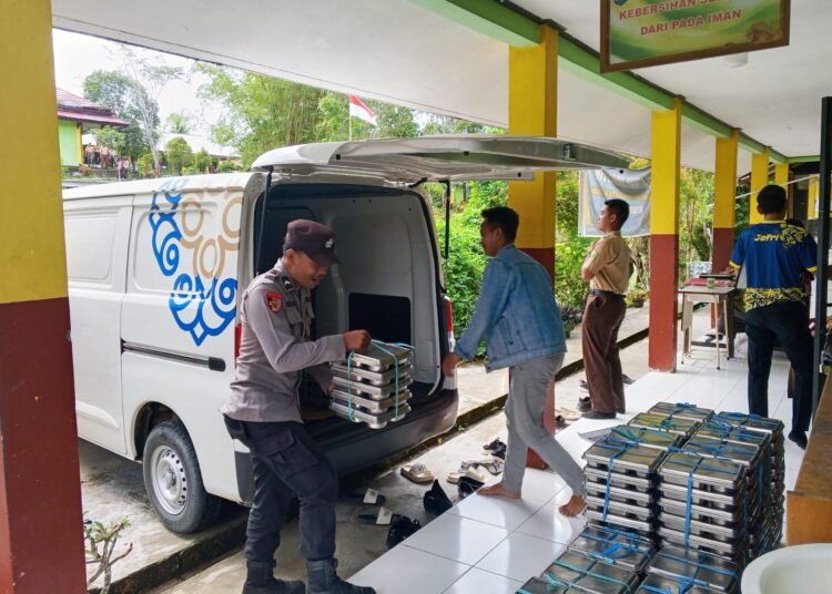 Polsek Tanjung Palas Utara Monitoring Distribusi MBG