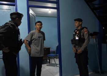 Jaga Kamtibmas, Sat Samapta Polresta Bulungan Intensifkan Patroli Malam di Pasar Induk.