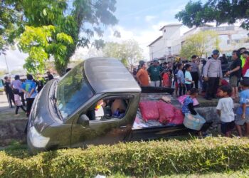 Mobil Xenia Diduga Alami Microsleep, Picu Kecelakaan Beruntun di Depan Pasar Induk