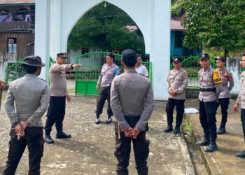 Wujud Toleransi, Personel Polsek Peso Laksanakan Bakti Religi di Tempat Ibadah