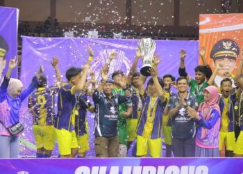Tutup Turnamen Futsal Pelajar, Gubernur Motivasi Atlet Muda Raih Prestasi Lebih Tinggi